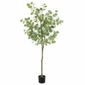 Albero di Eucalipto Artificiale Verde 180 cm con Vaso