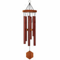 Carillon a Vento da Esterno in Metallo 6 Tubi Rosso 100 cm