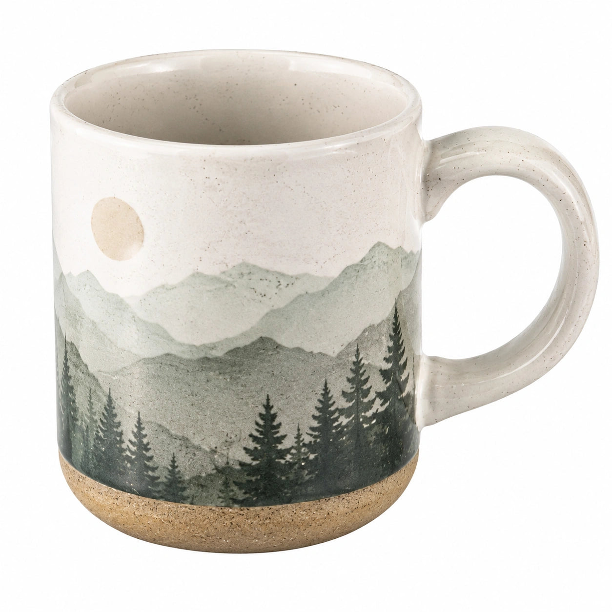Tazza in ceramica con motivo paesaggistico montano 350ml