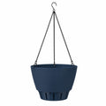 Vaso Sospeso con Catene e Drenaggio Blu